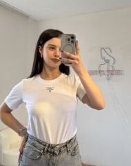 Prda Siyah Yarım Kollu T-shirt