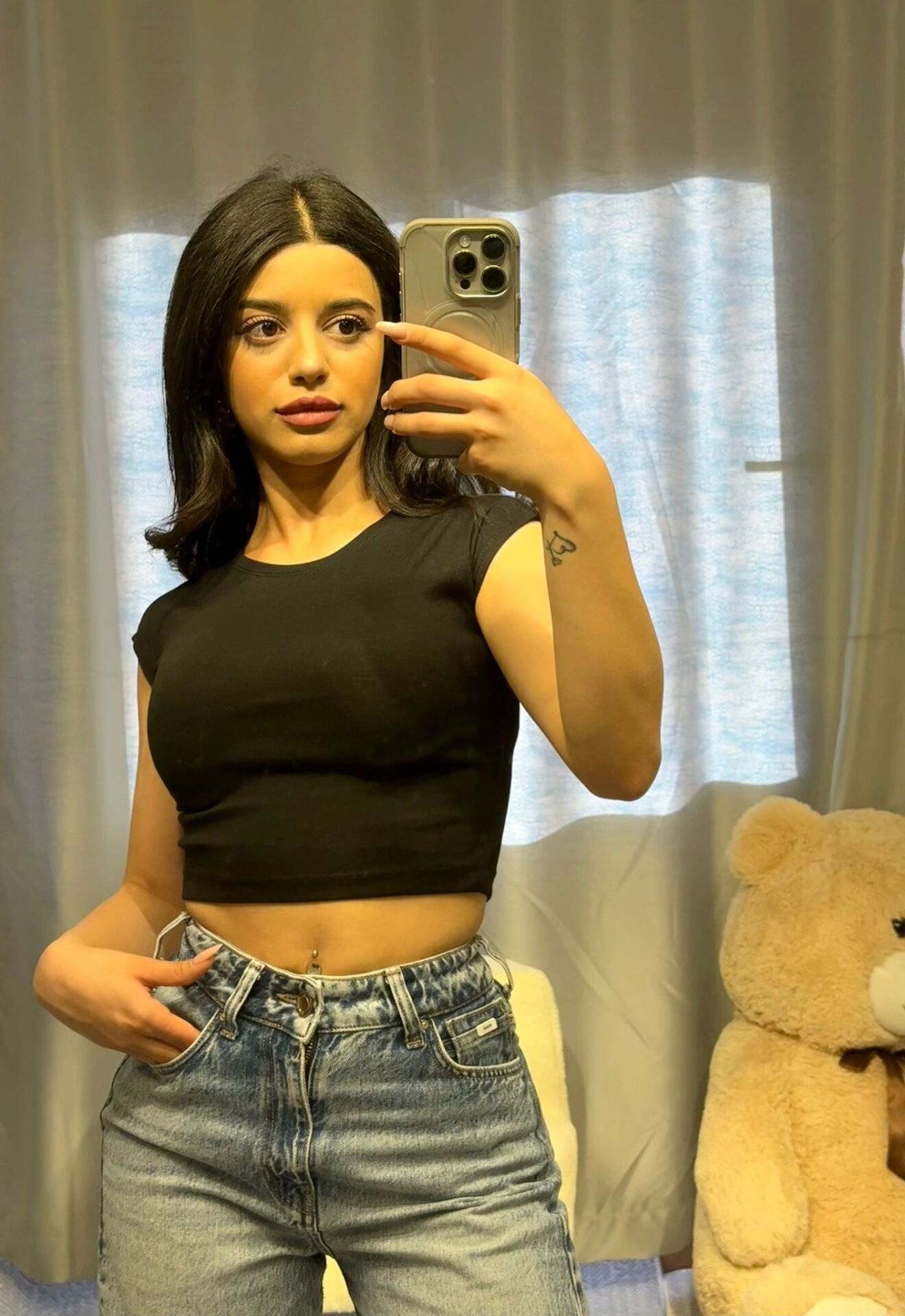 Siyah Crop Top