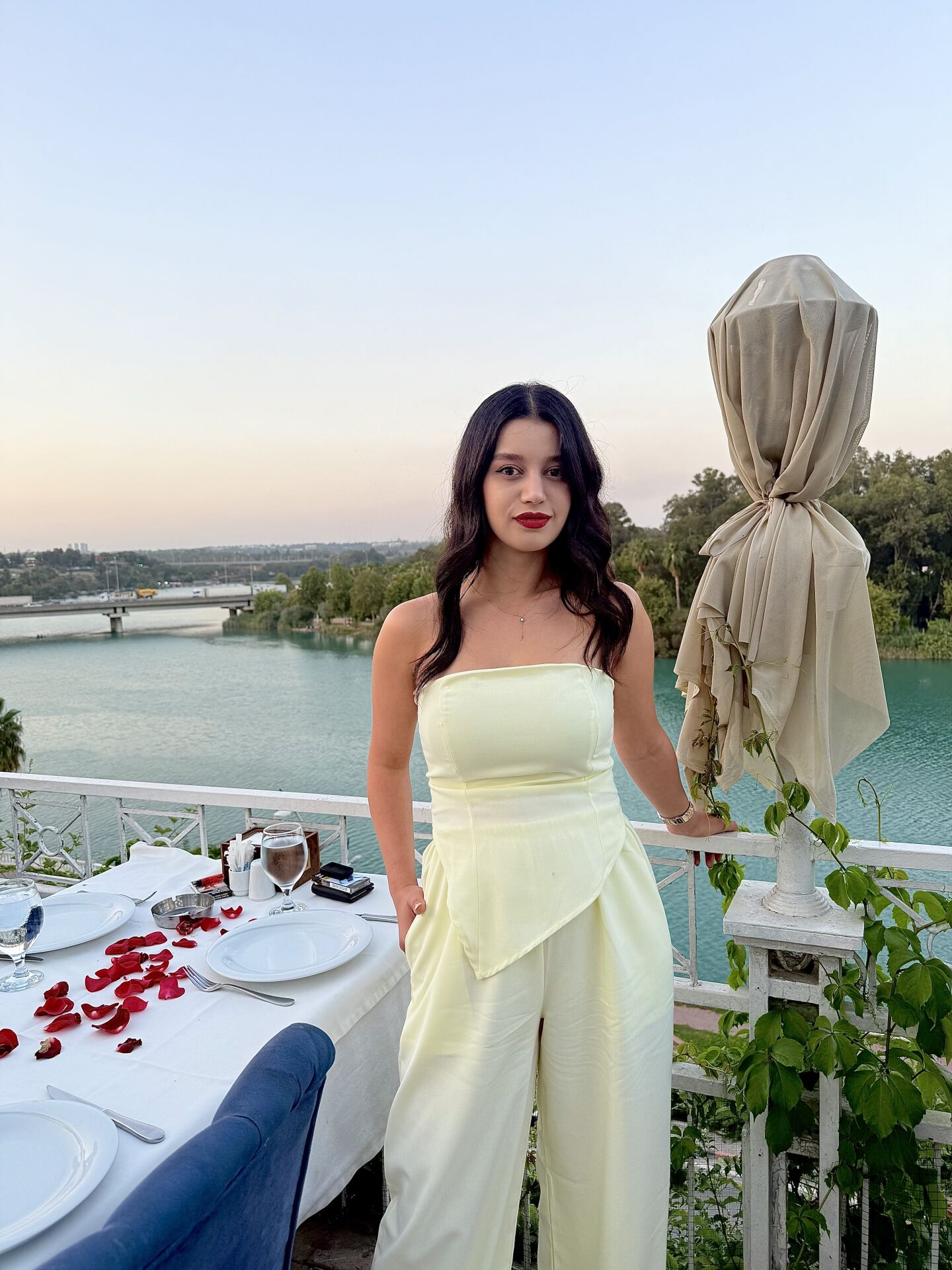 Sarı Straplez İkili Takım